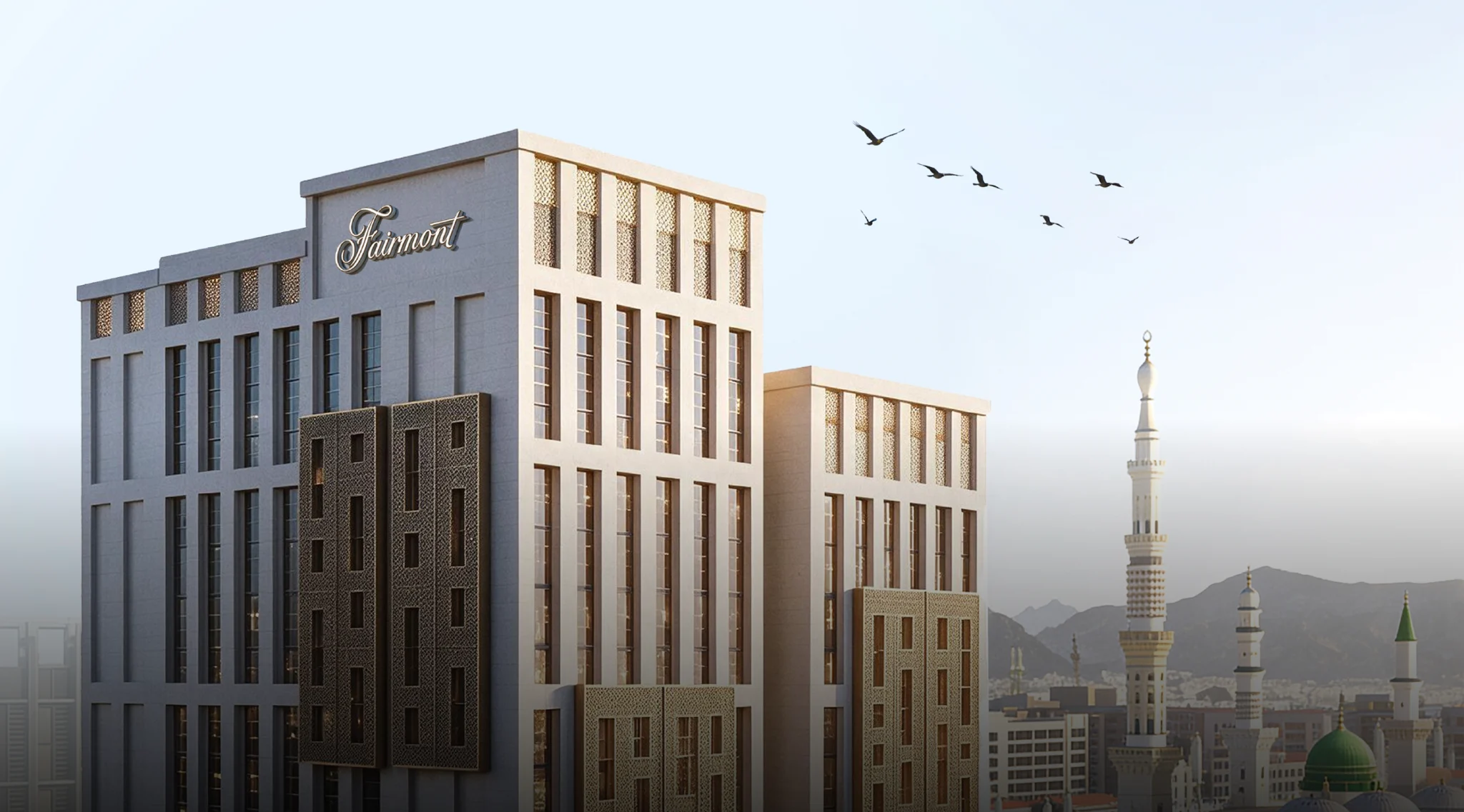 Fairmont Residences overlooking the Prophet's Mosque in Madinah
